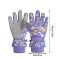 thumbnail image 3 of Nsxcdh Kids Ski Gloves Winter Warm Windproof,Non Slip Palm Elastic Cuffs,One Size,for Snowboarding Hiking and Outdoor Sports,gloves winter gloves for Girls and Boys, 3 of 3