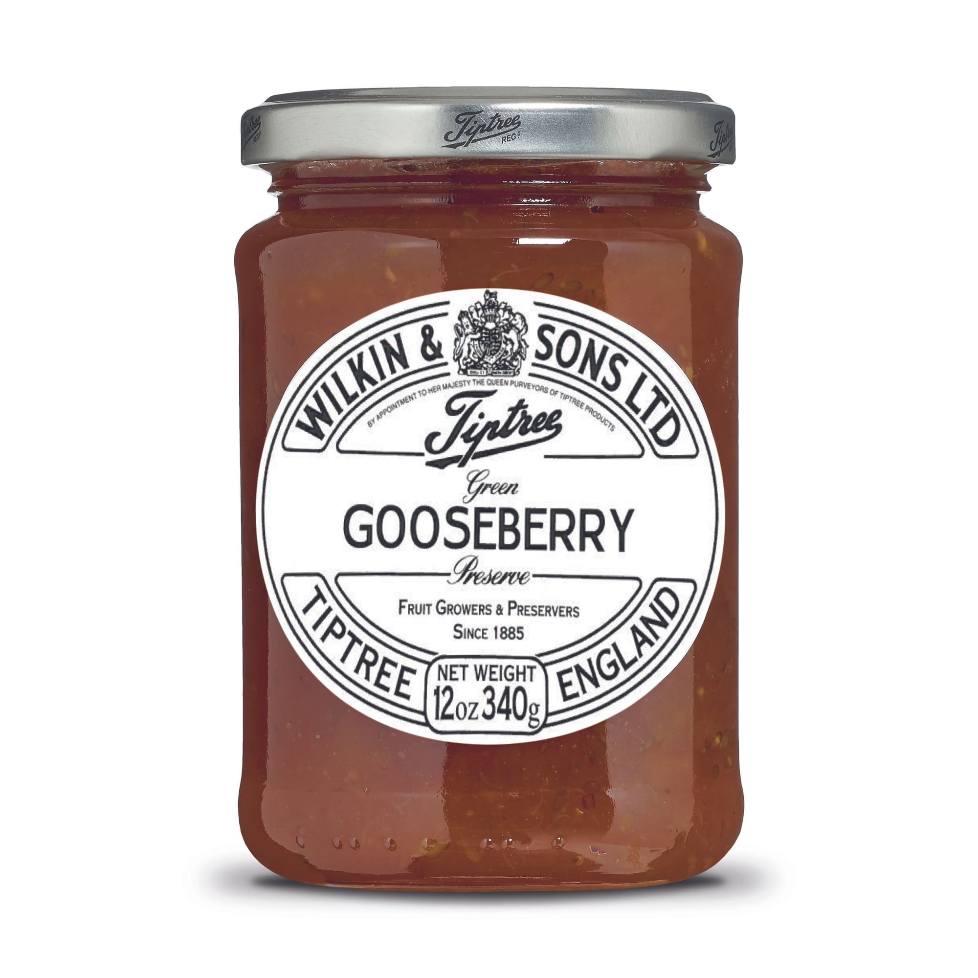Tiptree Green Gooseberry Preserve, 12 ounce Jar