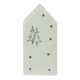 thumbnail image 3 of Northlight 5" White and Gold Ceramic House Christmas Tabletop Decoration, 3 of 4