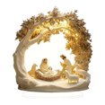 thumbnail image 1 of Belen de Navidad, letrero acrílico de mesa, adorno plano en 2D para decorar estanterías en hogares cristianos, 1 of 7