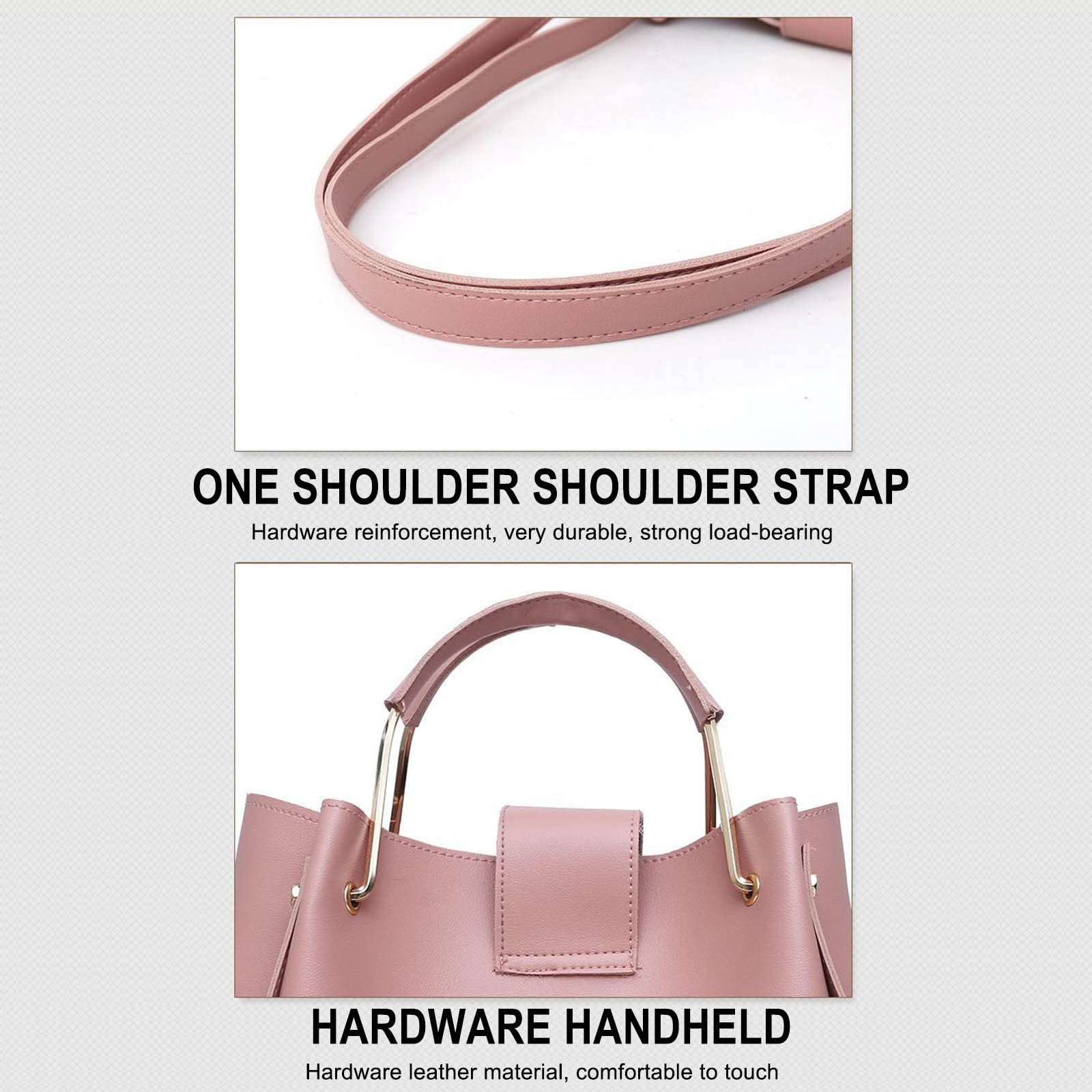 weibbin 3 Pcs Women Large Crossbody Bags Ladies Satchel Shoulder Handbags Purse and Wallet Set for Women Totes Hobo Purses