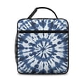 thumbnail image 2 of Blue and White Tie Dye Pattern Insulated Lunch Bag Teens,Lunch Box for Men Women for Work,Picnic or Travel,10.2x9.5x4.3 Inches,8 Can Capacity, 2 of 6