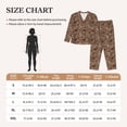 thumbnail image 4 of Wukai Warm Coffee Pattern Print Women's Pajama Set,PJ Set,Lounge Sets For Women Soft Long Sleeve Sleepwear Comfort and Style-X-Large, 4 of 7