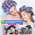 thumbnail image 4 of 6 Pcs Jumbo Self Grip Hair Curlers for Long Hair, Large Roller No Heat Salon Hairdressing Rollers for Women, Random Color, 4 of 5