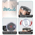 thumbnail image 3 of 40oz Cute Dachshund Tumbler with Handle and Straw, Stainless Steel Insulated Cup with Lid and Straw, Travel Mug Water Bottle, Gifts for Women, 3 of 6