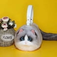 thumbnail image 5 of Bolso de peluche de moda con forma de gato, bonito bolso cruzado con forma de animal de peluche, bolso de mano de invierno a la moda para mujer, con dibujos animados suaves, regalos de súper emulación, 5 of 5