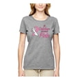 thumbnail image 2 of In October We Wear Pink Awareness Womens Graphic T-Shirt, Heather Grey, X-Large, 2 of 3