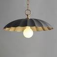 thumbnail image 4 of 18055DGGL-Maxim Lighting-Primrose - 1 Light Pendant-9 Inches Tall and 16 Inches Wide-Dark Grey/Gold Leaf Finish, 4 of 5