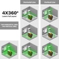 thumbnail image 2 of Nivel láser DEGLASERS 4x360 Láser verde de nivel 16 líneas, 2 of 7