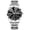 Dual Calendar Silver, variant on Men's Quartz Watch with Dual Calendar, Waterproof and Luminous, Diamond-Cut Design Wristwatch for Men
