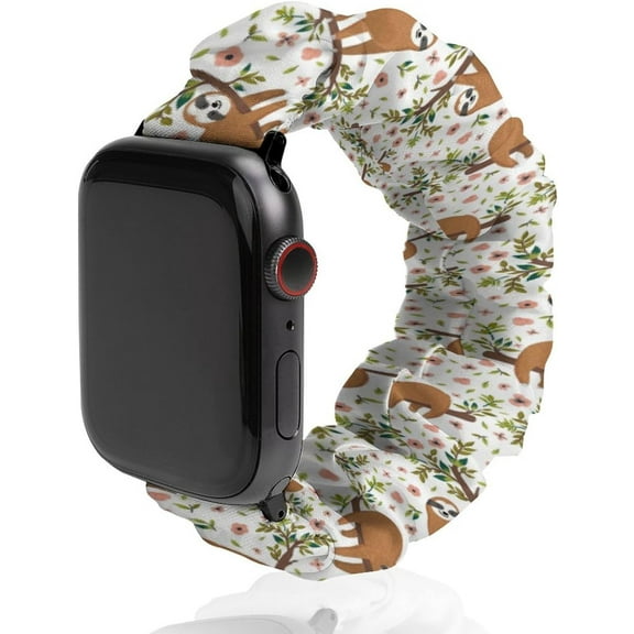 Sloth Compatible with Apple Watch Band 38mm 40mm 42mm 44mm Women Men, Soft Silicone Sport IWatch Bands Replacement Strap Compatible for IWatch Series 7 6 5 4 3 2 1 SE
