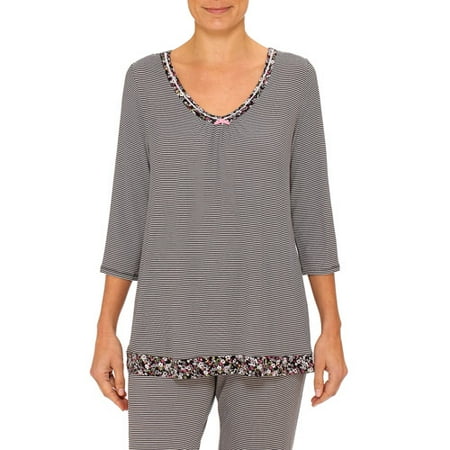 George Women's Coordinating 3/4 Sleeve Sleep Shirt