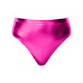 thumbnail image 4 of Women's High Waisted Metallic Booty Shorts,Rave Dancing Hot Pants,Clubwear with Elastic Waist for Summer Parties, 4 of 6