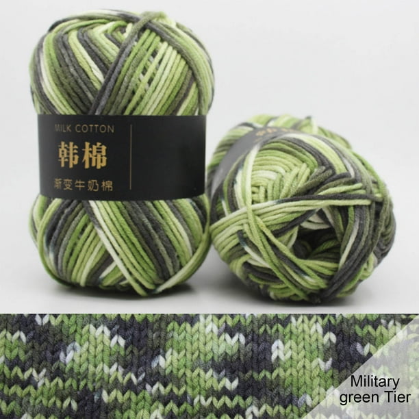Hot6sl Ofertas de La Semana Hilo de Algodón y Lana para Bebé, Suave, Color Leche, para Tejer a Mano, 50 G