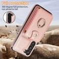 thumbnail image 7 of REQO Phone Case for Samsung Galaxy S23 Plus S23+ 5G Wallet Cell Cover with Screen Protector and Crossbody Strap Ring Stand RFID Credit Card Holder S23plus 23S + S 23 23+ SM-S916U 6.6 inch Women, 7 of 7