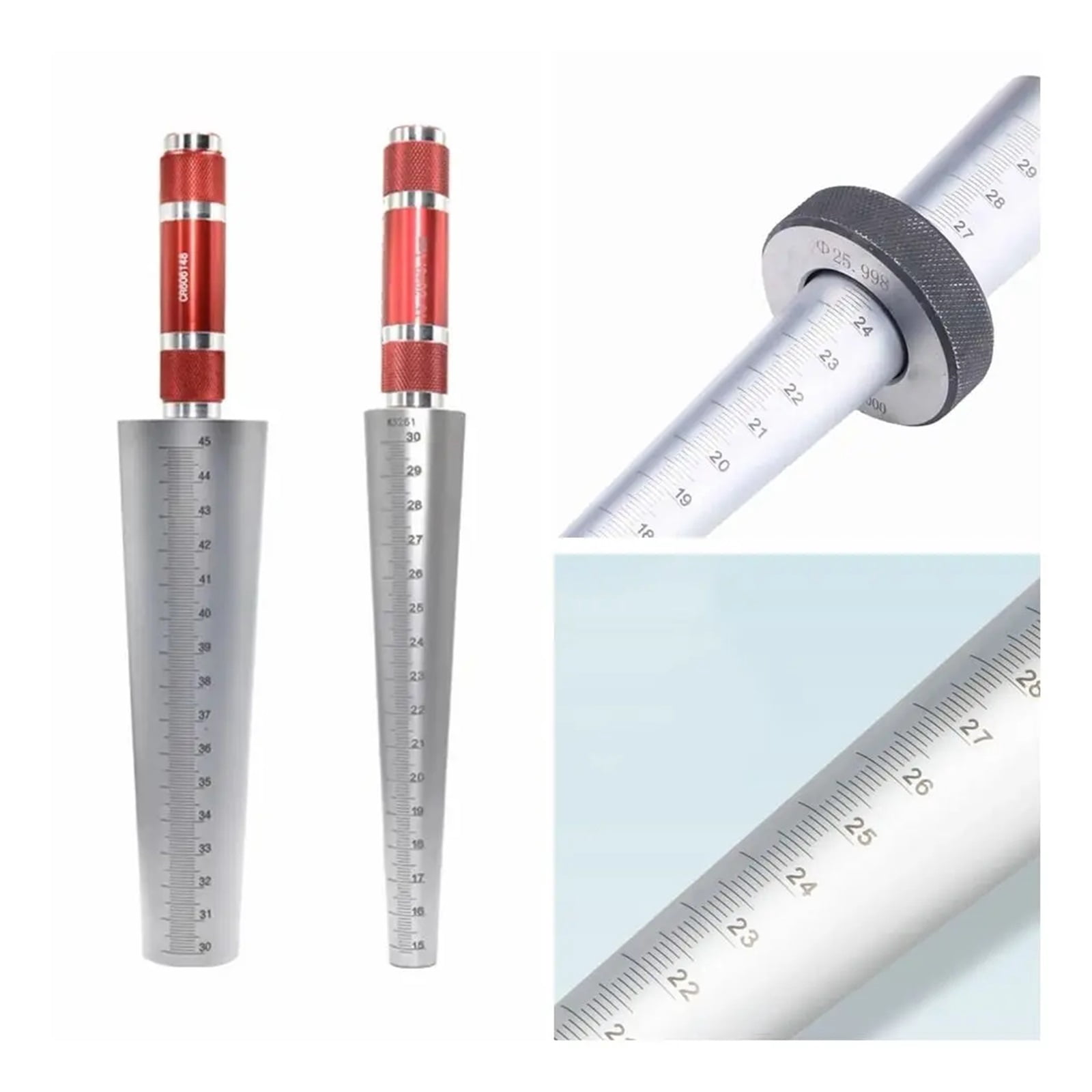 High Precision Feeler Gauges Accurate Hole Inspection Welding Taper Gauge Clear Scale Conical Taper Gauge Measuring Tool ,Corrosion-Resistant