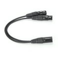 thumbnail image 4 of XLR Male to Dual XLR Female Y-Type Splitter Cable for Audio Microphone, 4 of 8