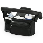 Momcozy Universal Stroller Organizer with Insulated Cup Holder Stroller Caddy