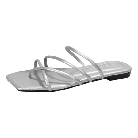 

Fashion Spring And Wome Slippers Flat Bottom Clip Toe Light Comfortable Solid Color Minimalist Casual Style