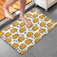 thumbnail image 4 of Cute Yellow Hedgehog Pattern Bathroom Rugs Mat,Non Slip Microfiber Bathroom Rug,Rubber Backing,Soft Bathroom Mats for Bathroom Floor,Tub and Shower,20x32in(50x80cm), 4 of 5