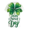 thumbnail image 5 of BiZtdJrK Women's Stretch V Neck Medical Scrub Tops with Pockets St. Patrick's Day Fashion Print Scrubs Shirts 2025 Summer Short Sleeve Tshirts Multicolor S Lightning Sale, 5 of 6