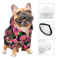 thumbnail image 3 of Haiem Blooming Meadow for Winter Dog Hoodie Sweatshirts with Pockets Warm Dog Clothes for Small Dogs Chihuahua-XX-Large, 3 of 7