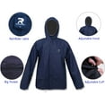 thumbnail image 2 of Ultra-Lite Rain Coat with Pants for Men Women Waterproof Rain Suit for All Sports(Navy,M), 2 of 7