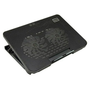 Laptop Cooling Pad Dual Fan USB Powered Adjustable Angle Lighting High Speed Laptop Cooler for 14in 15in 17in Devices
