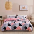 thumbnail image 3 of Geometric Print Queen Bedding Set Soft Comfortable King Size Duvet Cover Set, 3 of 6