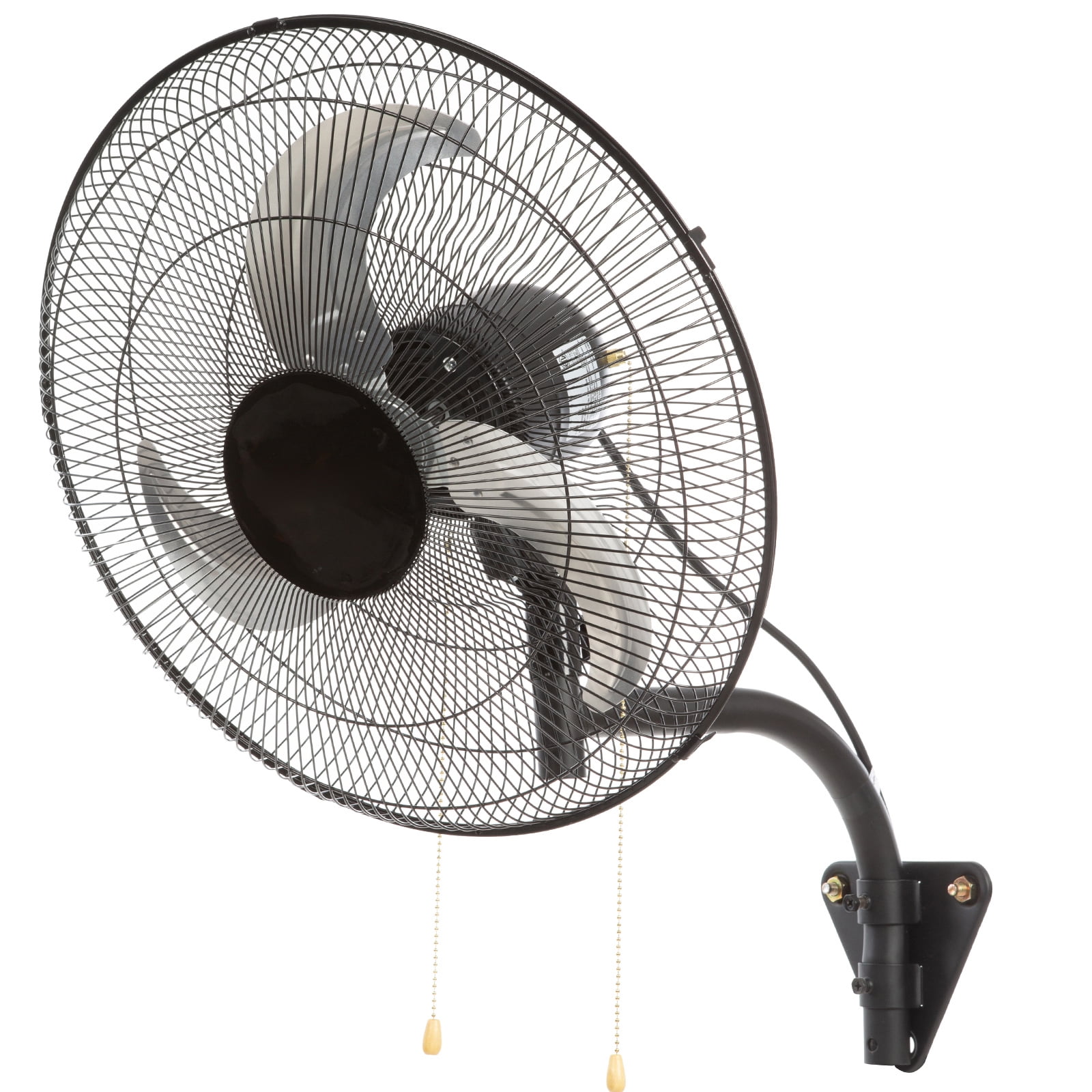 BENTISM Industrial Wall Mount Fan Oscillating Metal Fan 17.5'' 3 Speed Ventilation