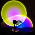 thumbnail image 2 of ToMEET Lámpara de puesta de sol Proyector Luz de puesta de sol eterna, Halo rojo Arco iris Lámpara de proyección de puesta de sol para fiesta en casa Sala de estar Dormitorio Decoración (puesta de sol) Zhivalor WMZL-903-2, 2 of 7