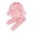 0-Pink868, variant on WOYY Toddler Girls Satin Silk Outfits Long Sleeve Button Shirt Pants Sleepwear Set, Sizes 2-3T