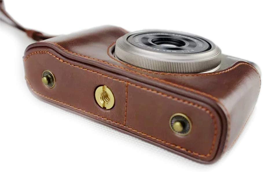 coffee kinokoo Protective Case Bag for Fuji XF10 Camera with Wrist Strap