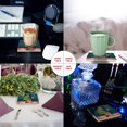 thumbnail image 2 of RYLABLUE Merry Christmas Xmas Tree Winter Christmas Set of 8 Coaster for Drinks, Absorbent Ceramic Stone Coasters Cup Mat with Cork Base for Home Kitchen Room Coffee Table Bar Decor, 2 of 4