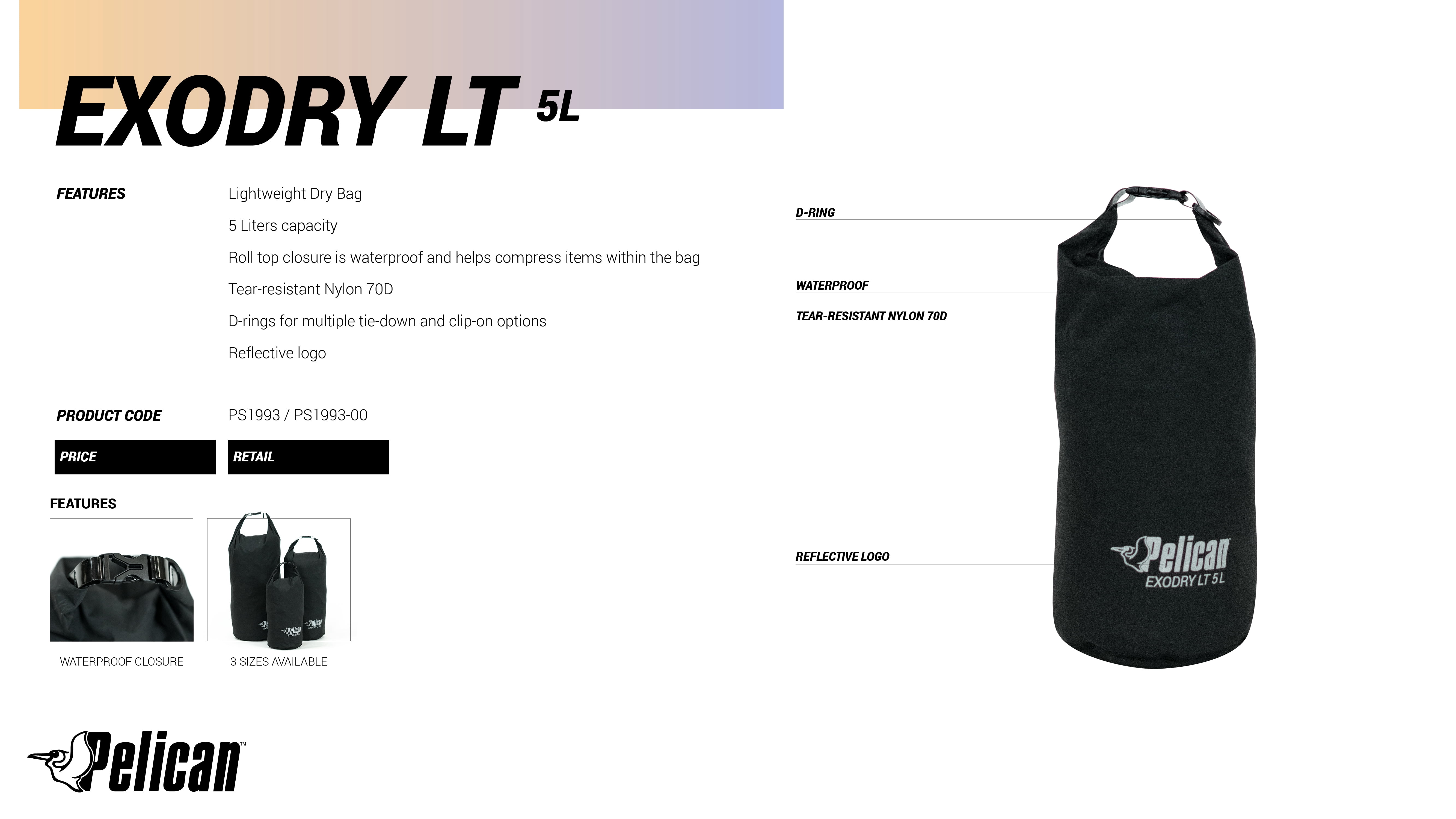 Pelican - Exodry LT 5L Dry Bag