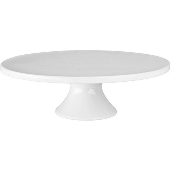 BIA Cordon Bleu 12 in Round Porcelain Cake Stand, White