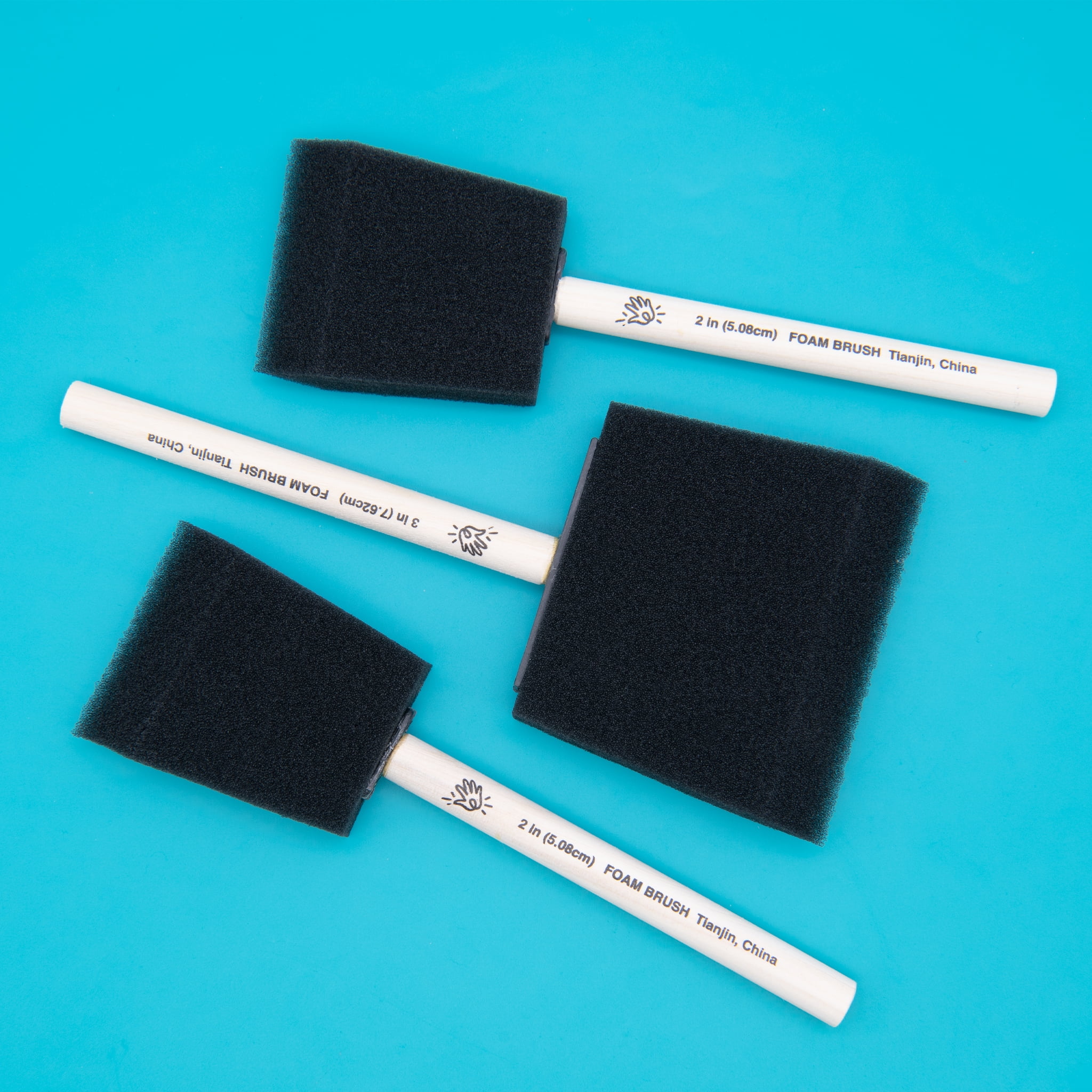 Hello Hobby - 3pc Craft Foam Brush Set, 2" and 3"