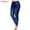 Blue, variant on ROSEGAL Plus Size High Waisted 3D Printed Leggings