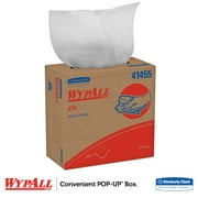 WypAll PowerClean X70 Cloths Medium Duty Wipes (41455), Pop-Up Box, Long Lasting Towels, White (10 Packs of 96 Sheets, 960 Sheet Total)