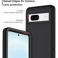 thumbnail image 4 of Designed for Google Pixel 7a Heavy Duty Case, Triple Layer Protection Shockproof Dropproof Dustproof Anti-Scratch Phone Case Cover for Google Pixel 7a,Black, 4 of 7