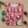 thumbnail image 5 of WTOBBY Women's Christmas Print Knit Sweater, Long Sleeve Pullover with Holiday Designs, Cozy and Fashionable for Seasonal and Casual Wear,Hot Pink M, 5 of 5