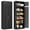 Black-86" H-Arc+RI, variant on Polup 86" Height Modern Metal Pantry Storage Cabinet with Doors and Adjustable Shelves White for Living Room Kitchen and Home