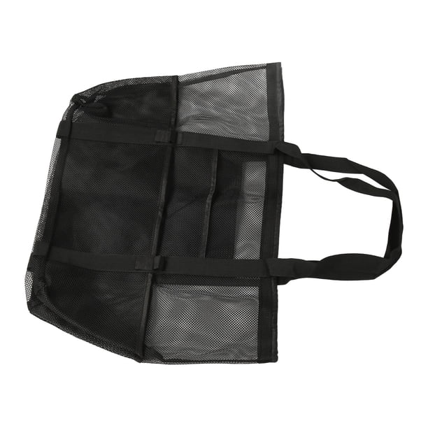 Bolsa De Malla Hueca Para Playa, Bolsa De Playa Plegable De 40L, Bolsillos Adicionales Para Exteriores