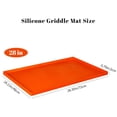 thumbnail image 2 of 28 inch Silicone Griddle Cover Griddle Accessories for Griddle Top, Protect Griddle from Debris and Rust, Orange, 2 of 7