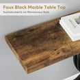 thumbnail image 5 of Tribesigns Table Console 39,4 Pouces, Table d'Entrée Moderne avec Pieds en Métal Doré, Brun Rustique, 5 of 5