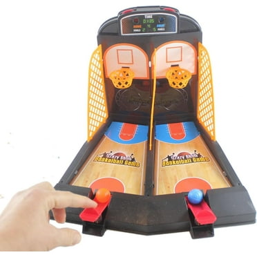 Mini Tabletop Double Shot Basketball Game - Toy Shooting Hoops
