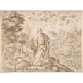 thumbnail image 3 of Jan (Johannes) Wierix 14x12 Black Modern Framed Museum Art Print Titled - The Creation of the Fish and the Birds (Mid-16th-Early 17th Century), 3 of 5