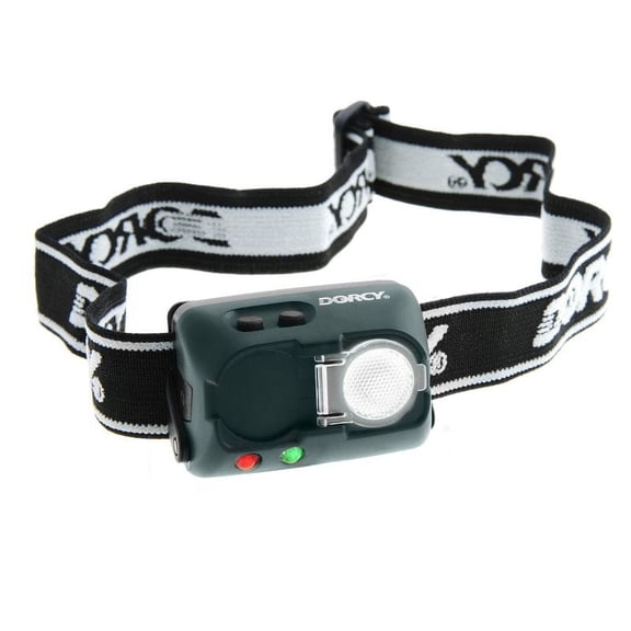 Dorcy 20 Lumen Weather Resistant Adjustable LED Headlamp with Red & Green Modes, 3 AAA Included