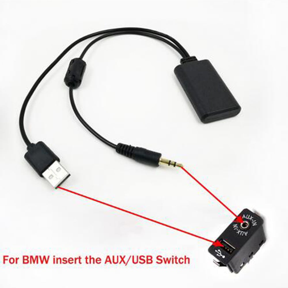 For BMW E90 E91 E92 E93 AUX Car Wireless Bluetooth AUX Cable Audio Music Adapter 