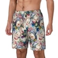 thumbnail image 2 of Uemuo Rose Flowers Pattern Mens Swim Trunks Quick Dry Board Shorts with Mesh Lining, Stretch Beach Shorts Quick Dry No-Chafing Board Shorts-XX-Large, 2 of 9